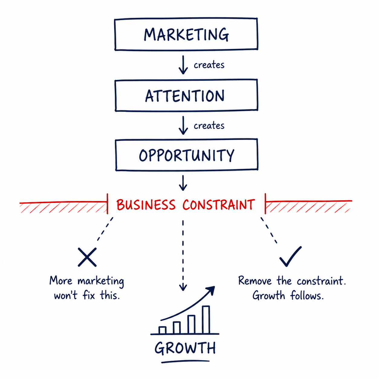 Digital Authority Gap limiting marketing effectiveness.